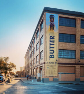 butter signage hanging outside the stutz