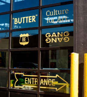 signage outside the car museum of the stutz